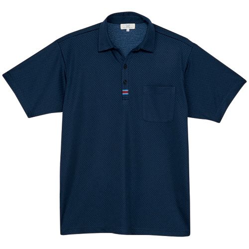 Rakuten - トンボ ニットシャツ モイステックスドットニット ネイビー Mサイズ 1着(CR214-89-M) 目安在庫=○
