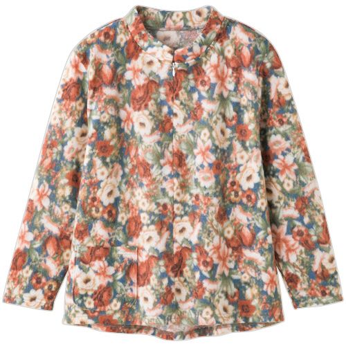 樂天商城 - ケアファッション ロングファスナーあったかTシャツ サックス LL 1着(820318-03) 目安在庫=○