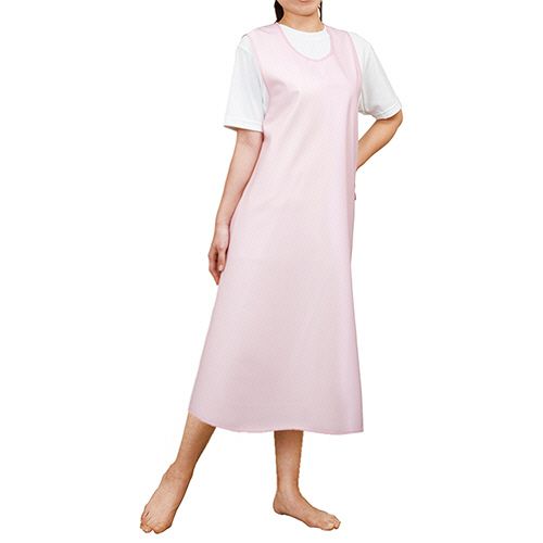 日本エンゼル 入浴介助エプロン(かぶりタイプ) ピンク M 1枚(6011-ピンクM) 目安在庫=○