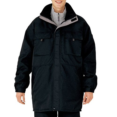 乐天商城 - ミドリ安全 防寒作業服 撥水加工 コート M3129上 ブラック SS 1着(M3129-UE-SS) 目安在庫=○