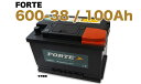 ■商品詳細 メーカー名：FORTE (フォルテ) 商品名：FORTE (フォルテ) メーカー品番：MF600-38 商品内容：輸入車用 バッテリー (非アイドリングストップ車用) 適合車種：メルセデス ベンツ BMW MINI VW Audi smart 欧州車 に最適！ 納期： 平日14時・土日祝日12時までのご決済確認後は即日発送が可能です。 *代引発送は行っておりません。 *配送は静岡県の配送センターより直送となります。 ご注意！： ※画像はイメージです。サイズによって若干デザイン等が異なる場合がございますので予めご了承ください。 ※適合車種・車両型式などの記載についてはあくまで目安に過ぎません。オプションごとに初期装備が異なる車種がほとんどです。また、過去の整備過程で別のAh数(サイズ)に交換・変更されている可能性もございます。 ※ご購入の際は実際に搭載されているバッテリーの純正品番号・Ah数・A数やサイズ(長さ・幅・高さ)を必ずご確認いただき、 最終的にはお客様自身のご判断で商品選択をお願い致します。 ※いかなる理由でも発送後の適合間違い・お客様都合によるご返品・キャンセルはご対応いたしかねます。 ★不良返品率0.05%以下！どの国内メーカー品よりも安定した品質！ ★初期充電済み！届いたその日に使用可能！ ★次回交換までメンテナンスフリーご購入後も経済的！ ★24ヶ月または走行距離4万Kmまでのいずれか早期到達までの製品保証付 ■バッテリーデーター 電圧：12V 20時間率：100Ah 始動性能：800A *AGM搭載(アイドリングストップ・HV)のお車には非対応 ■最大外形寸法(mm) 長さ：351 幅：173 箱高：190 総高：190 ■メーカー品番 MF600-38 排気：+/- ■互換品番 LN5 / L5 / PSIN-1A / SLX-1A (bosch) MERCEDES-BENZ A0045414501 / A0009823308 / A000982330828 / A0055412501 / A0055412101 / A0045414601 など BMW / MINI 90600305143 / 90602459720 (90Ah) / 61217604822 / 61218381768 など Audi / Volkswagen 000915105AH (95Ah) / 000915105DK / 8E0915105D など ご注意 ：必ず交換するお車のバッテリーに明記されているAh数などと一緒にご確認ください。こちらの品番は参考で弊社が適合を保証するものではございません。 適合・納期のご確認はご注文前にお願いします。 ・業者様はFAX(03-6316-2598)お見積もりもご利用いただけます。 ・商品のお問合せボタンよりお問合フォームにて 【車台番号全桁・車種・初年度登録・型式・搭載バッテリーの品番・サイズ】等をご記載の上お問い合わせください。 ・MAIL：e-benzparts@shop.rakuten.co.jpでのお問合せもご利用いただけます。 ■当店を初めてご利用いただく、お客様は下記項目を予めご確認ください。 ・お買物ガイド ・会社概要 FORTE(フォルテ)製 バッテリー・・・ フランス自動車メーカーのルノーや国内メーカーにも純正バッテリーを供給している高品質バッテリー専門メーカー(ISO/TS16949、ISO14001を取得済)にて製造されております。 *輸入元：PL保険加入済(生産物賠償責任保険) *商品画像は参考です。デザインなどは変更になる場合があります。 ★ インジケータ ★ バッテリーの良好・要充電などの目安を簡単に確認できます。 ★ シールド型バッテリー ★ 密閉式のため基本的に液補充等のメンテナンスを必要としないバッテリーです。 ■保証期間と交換時のご注意 ＊保証は正常なご使用状態で不具合が生じた場合、点検・調査のうえで適用されます。使用時の消耗などは対象外となります。 ＊保証期間は、ご購入日より起算した期間、または取付時からの累積走行距離のいずれか早く到達した時までとなります。 　(メーカーごとに保証期間が異なりますので、他メーカーにつきましては別途お問い合わせください。) ＊カーバッテリーの交換は、必ず車両の整備マニュアルに従って自己責任のもとで作業を行ってください。 ＊カーバッテリーの交換に起因する車両の不具合に関しては当社は責任を負いかねます。 ＊カーバッテリー交換の際、車種によって「パワーウィンドウ」や「バックガイドモニター」などの初期化が必要になるだけではなく 　特殊工具を用いて車載コンピューターの初期化や設定値の変更が必要になる場合があります。 ＊車種ごとの交換作業方法に関するお問い合わせには、当社はお応えいたしかねます。 ＊カーバッテリーを交換する際には、かならずバッテリーを満充電まで補充電した後に交換作業を行ってください。 　(アイドリングストップシステムが起動せずアイドリングストップ走行ができない可能性があります。)