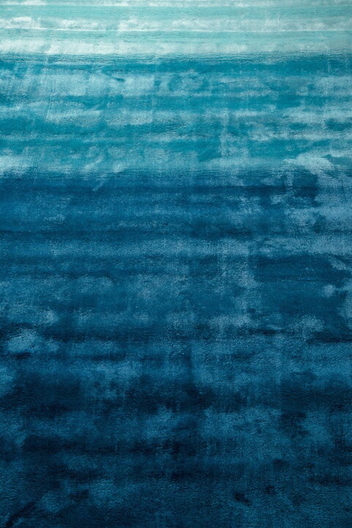ラグ ラグマット 約1.5畳 140x200cm テールオーシャン 手織り(手機) 絨毯 ヴィスコース FADE STRIPE モダン ヴィンテージ風 おしゃれ　インド 厚手 【柄】 秋冬