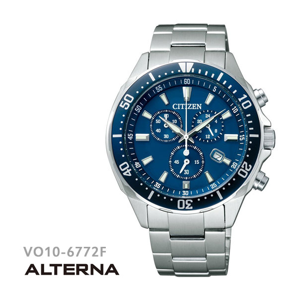 【2000円オフクーポン&ポイント最大46倍!16日1:59迄】シチズン CITIZEN オルタナ ALTERNA エコ・ドライブ メンズ 腕時計 VO10-6772F