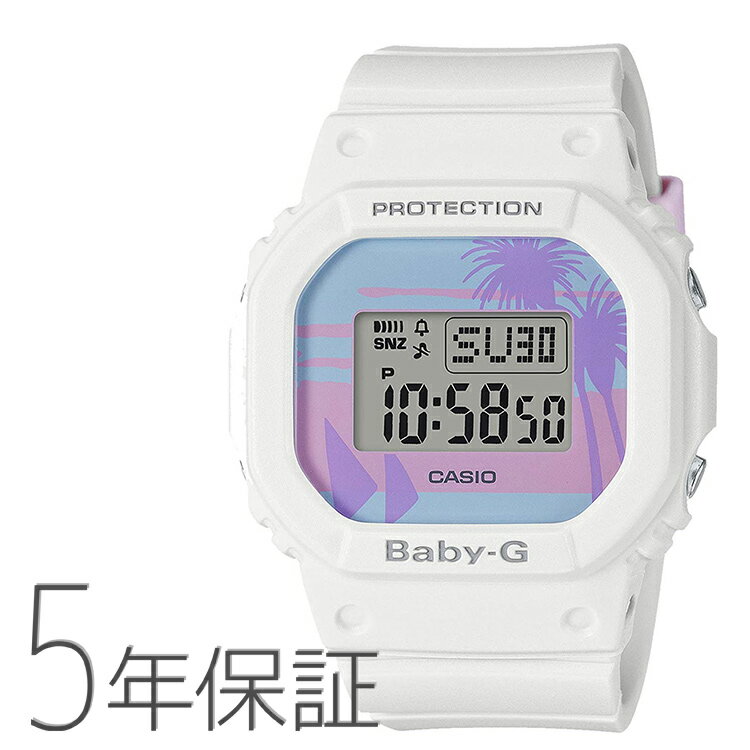 カシオ BABY-G 腕時計（レディース） Baby-G ベビーG BGD-560BC-7JF カシオ CASIO 80’s Beach Colors デジタル 白 ホワイト 四角 腕時計 レディース