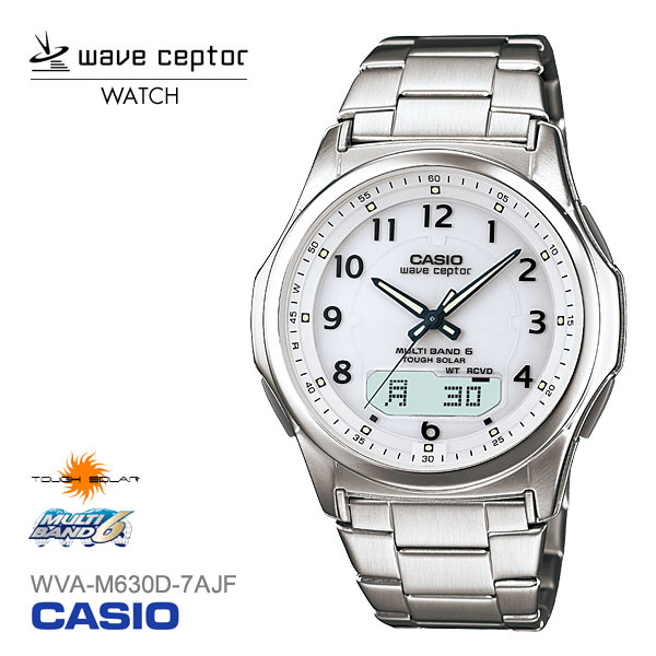 ウェーブ 【店内最大40％OFF!スーパーSALE～11日01:59迄】カシオ CASIO WAVE CEPTOR ウェーブセプター 電波時計 タフソーラー WVA-M630D-7AJF 腕時計