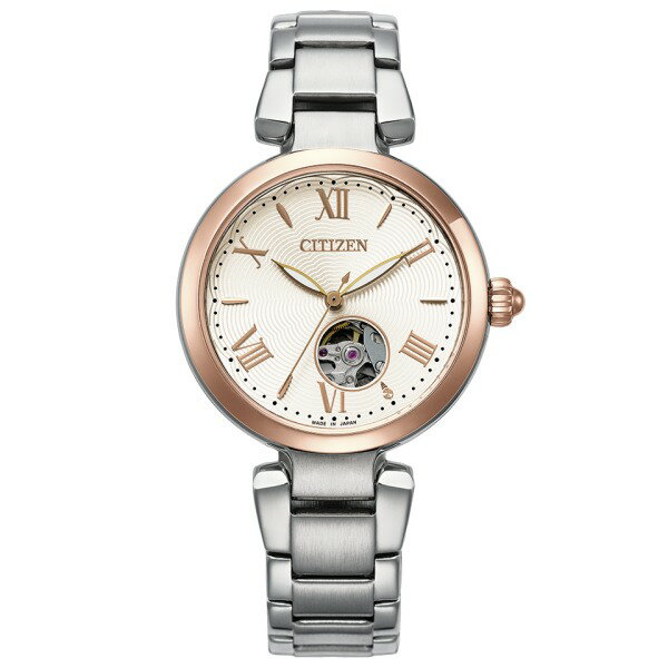 Rakuten - CITIZEN COLLECTION シチズンコレクション メカニカル 機械式 オープンハート 花 レディース 腕時計 PR1054-59A お取り寄せ