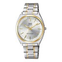 シチズン CITIZEN Q&Q カットガラス スタンダードモデル ステンレス 生活防水 メタルバンド シルバー 銀色 アナログ 腕時計 メンズ QB78-401 チプシチ