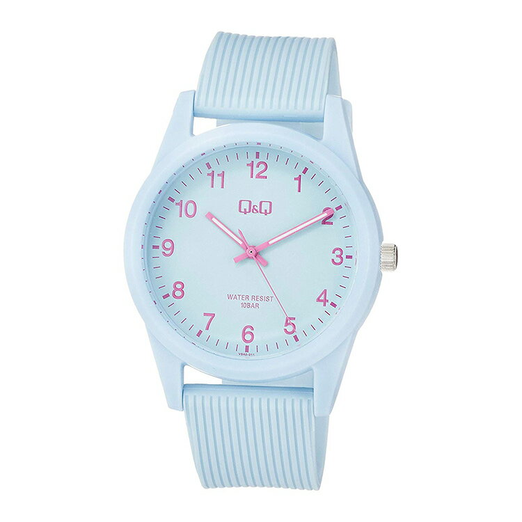 シチズン CITIZEN Q&Q ファルコン カラーモデル 10気圧防水 樹脂バンド ブルー 水色 水仕事 プール 家事 アナログ 腕時計 メンズ VS40-0...