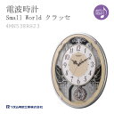 からくり時計 【最大5000円オフクーポン！毎月1日限定】からくり時計 リズム時計 掛け時計 掛時計 メロディ スモールワールドクラッセ 木目 4MN538RH23 クロック CLOCK
