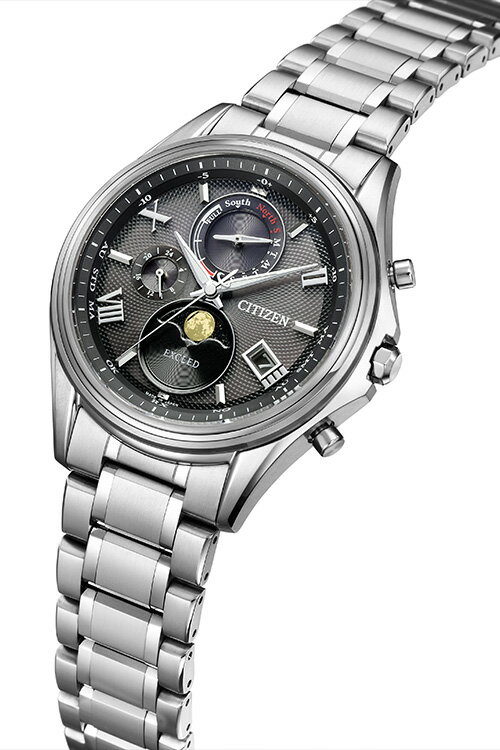 エクシード EXCEED ルナプログラム 月齢表示 月暈 電波ソーラー ペアモデル BY1020-61E CITIZEN シチズン 腕時計 メンズ 国内正規品 お取り寄せ