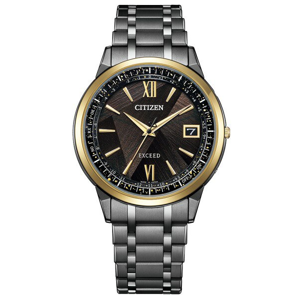 CITIZEN EXCEED シチズン エクシード 限定モデル500本 LIGHT in BLACK 50周年 エコドライブ 電波時計 メンズ 腕時計 CB1147-61E