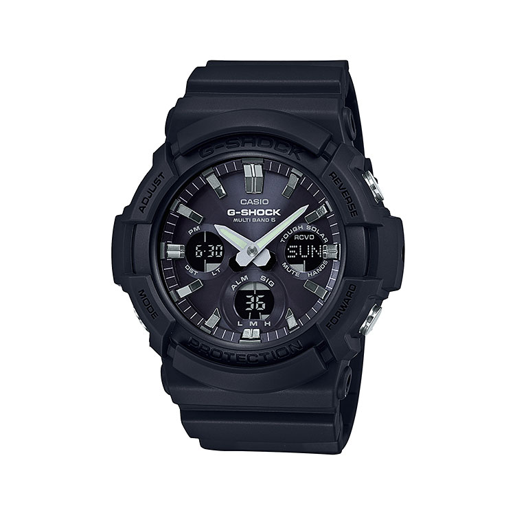 カシオ CASIO G-SHOCK gショック Gショック ソーラー電波時計 黒 ブラック GAW-100...