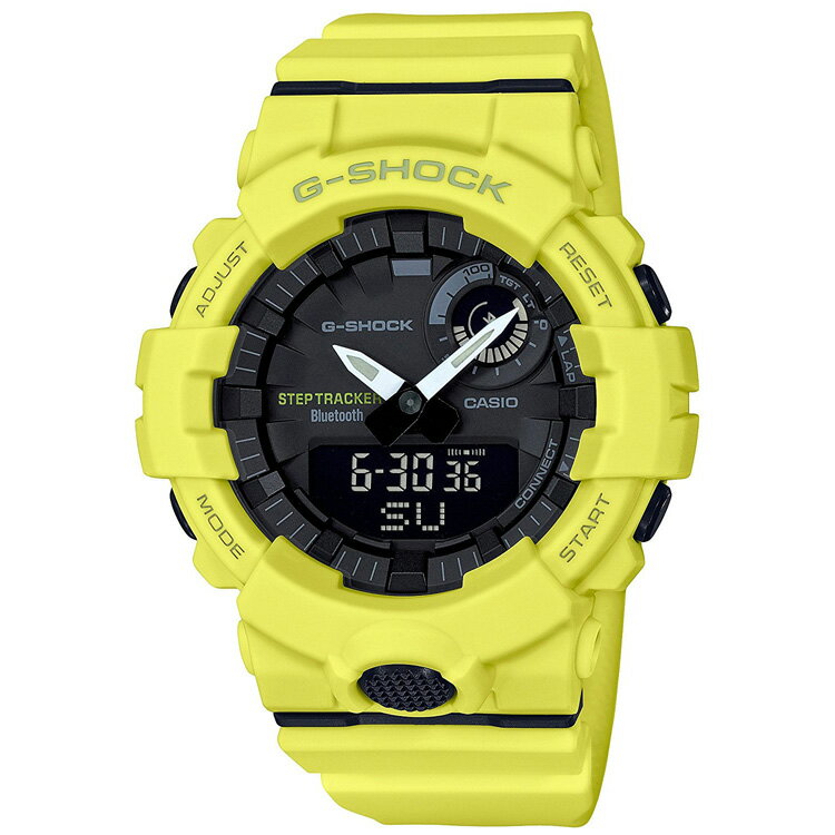 G-SHOCK Gショック カシオ CASIO 20気圧防水 G-SQUAD ジースクワッド Bluetooth 黄 メンズ 腕時計 GBA-800-9AJF