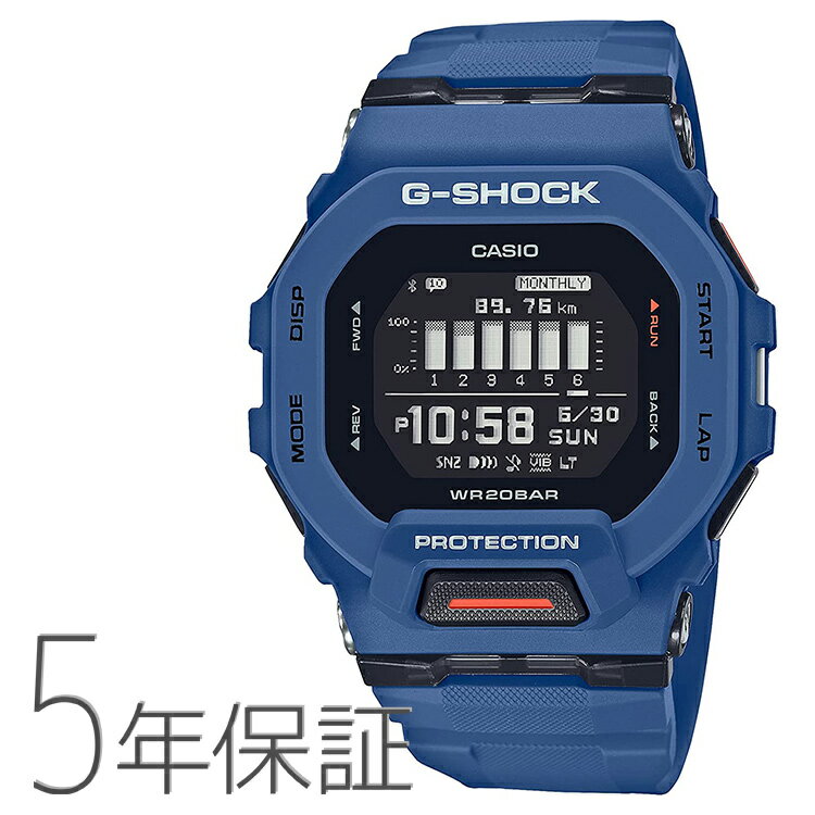 G-SHOCK Gショック G-SQUAD スマホ連携 ブルー デジタル GBD-200-2JF CASIO カシオ 腕時計 メンズ