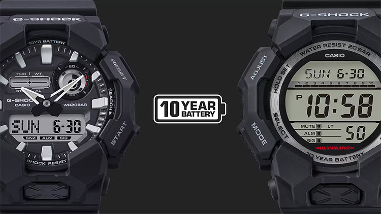 【2,000円クーポン全商品に使えます!26日1:59迄】G-SHOCK Gショック 10年バッテリー アナデジ GA-010-5AJF CASIO カシオ 腕時計 メンズ