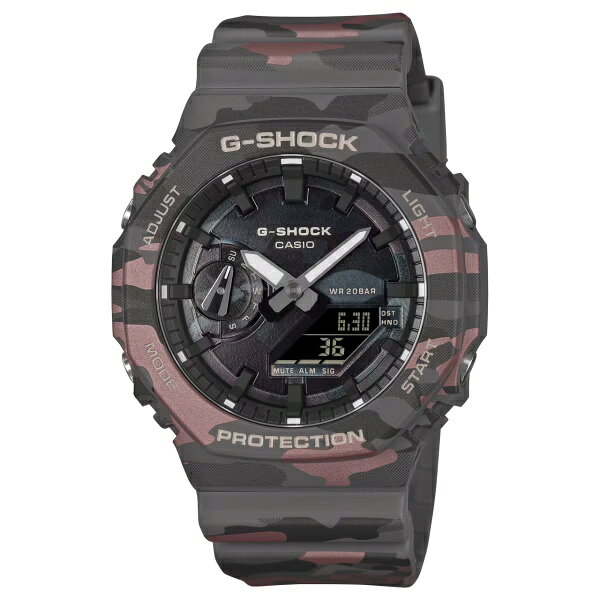 乐天商城 - 国内正規品 CASIO G-SHOCK カシオ Gショック アナデジ ショックレジスト バイオマスプラスチック メンズ 腕時計 GA-2100CMD-8AJF
