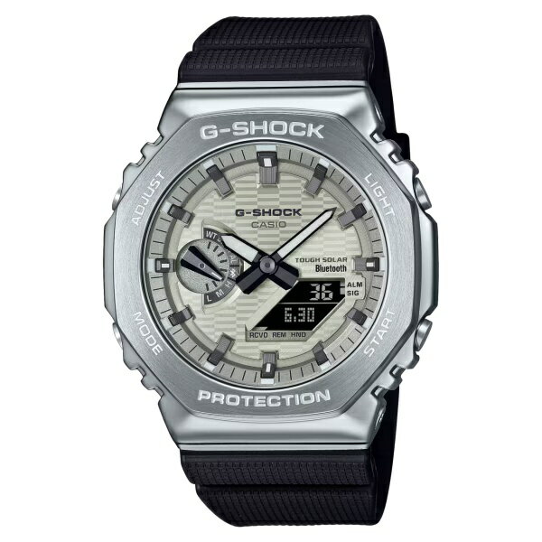 乐天商城 - 国内正規品 CASIO G-SHOCK カシオ Gショック アナデジ タフソーラー ショックレジスト 八角形 メンズ 腕時計 GBM-2100A-8BJF