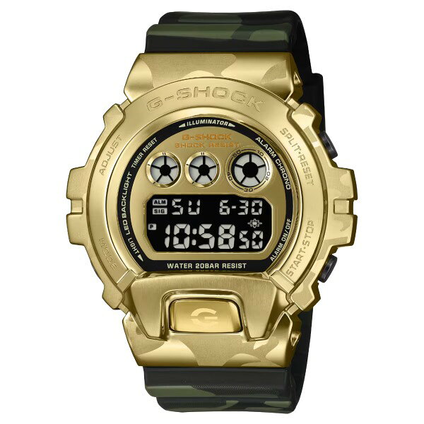 樂天商城 - 国内正規品 CASIO G-SHOCK カシオ Gショック BOLD CAMO SERIES デジタル ショックレジスト メンズ 腕時計 GM-6900CMG-3JF