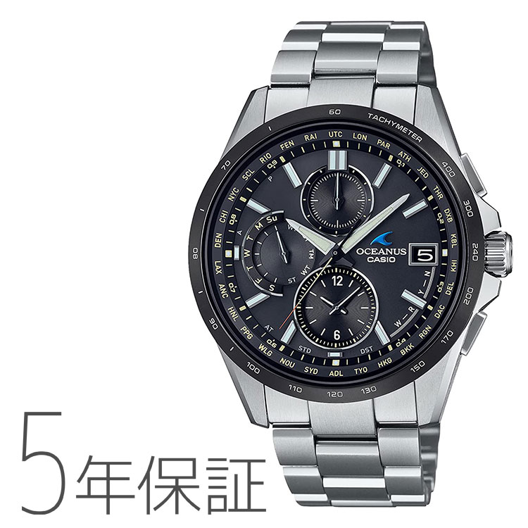  CASIO ʥ OCEANUS 饷å饤 ե顼 Ȼ ӻ  OCW-T2600J-1AJF