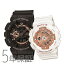 ペアウォッチ G-SHOCK/BABY-G Gショック ベビーG ペア 腕時計 ピンクゴールド 黒 ブラック 白 ホワイト GA-110RG-1AJF/BA-110-7A1JF CASIO カシオ KPAIR0010