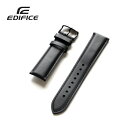 EDIFICE 純正 替えベルト カシオ CASIO EFV-530BL-1AV 対応 レザー/バネ棒あり 黒 腕時計用 交換用ベルト 替えバンド エディフィス...