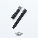 ASTRON アストロン SEIKO セイコー クロコダイル 替えバンド 替えベルト 交換 ベルト 黒 R7X10AC