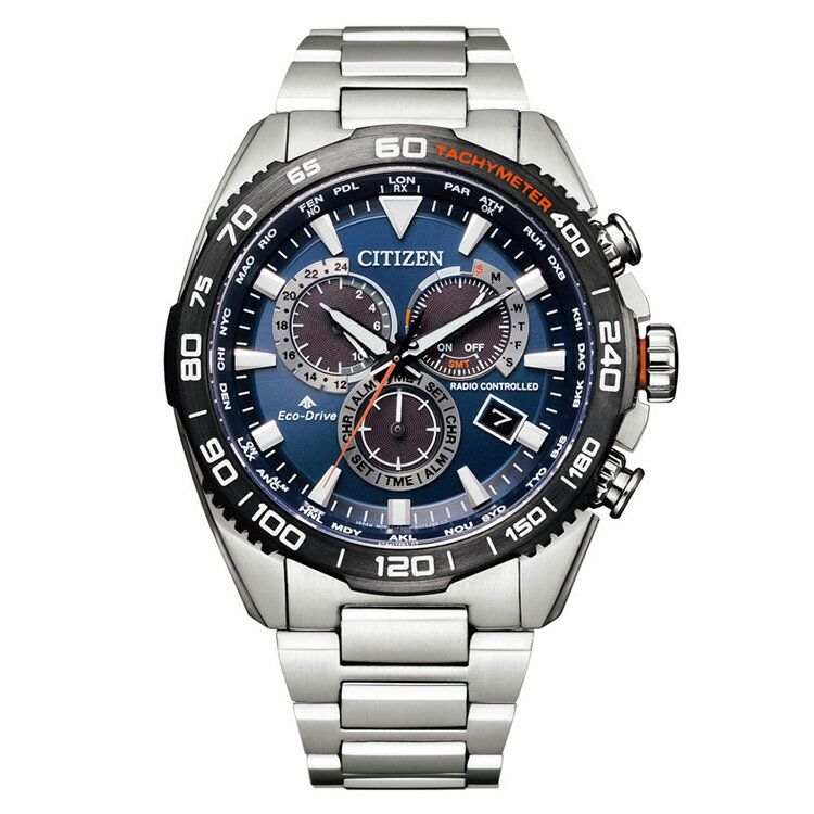 シチズン プロマスター 腕時計（メンズ） プロマスター PROMASTER CB5034-82L シチズン CITIZEN 電波ソーラー クロノグラフ 青 ブルー メンズ 腕時計