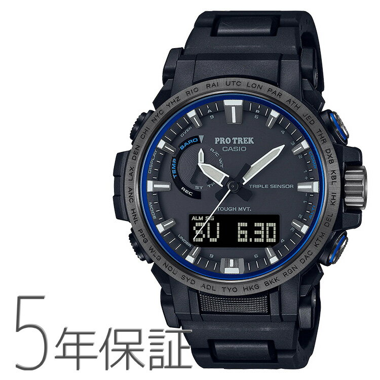 PROTREK プロトレック 電波ソーラー コンポジットバンド ブラック ブルー PRW-61FC-1JF CASIO カシオ 腕時計 メンズのサムネイル