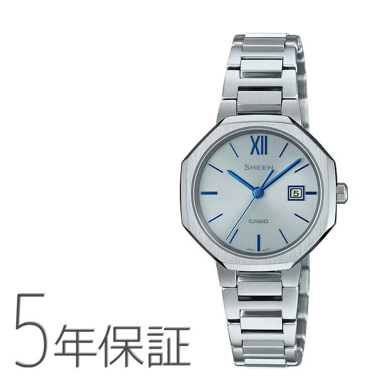 カシオ シーン 腕時計 SHEEN シーン 八角形 ソーラー シルバー SHS-4529D-7AJF CASIO カシオ 腕時計 レディース