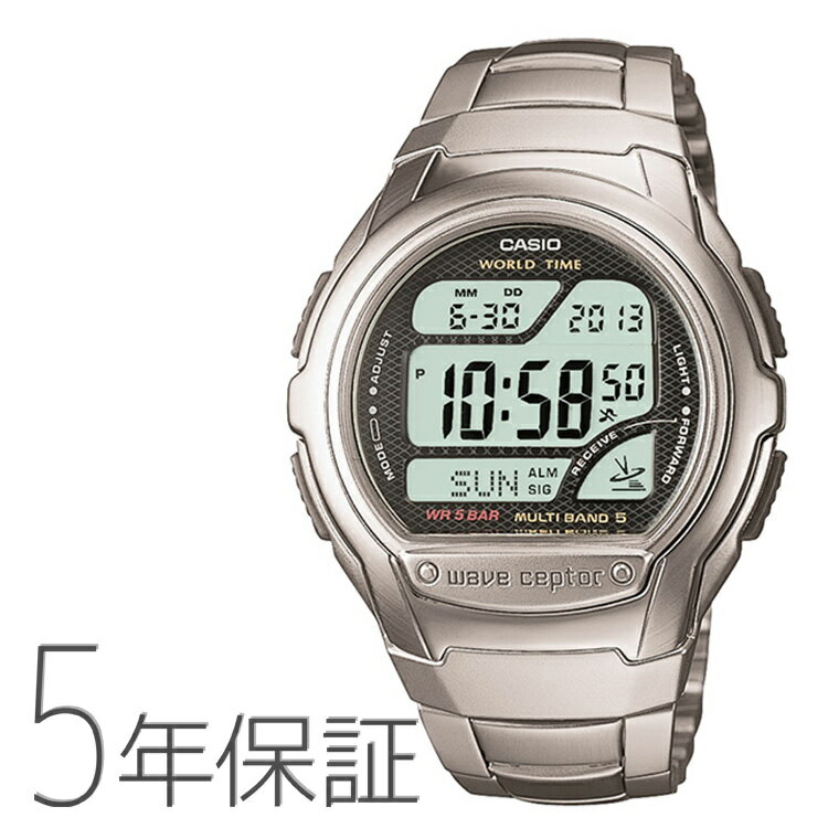 ウェーブセプター WAVECEPTOR 電波時計 デジタルマルチバンド5 メタルバンド WV-58RD-1AJF CASIO カシオ 腕時計 メンズ