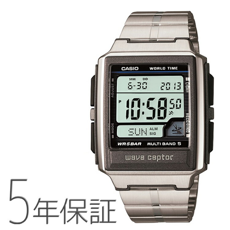 ウェーブセプター WAVECEPTOR 電波時計 デジタルマルチバンド5 メタルバンド WV-59RD-1AJF CASIO カシオ 腕時計 メンズ