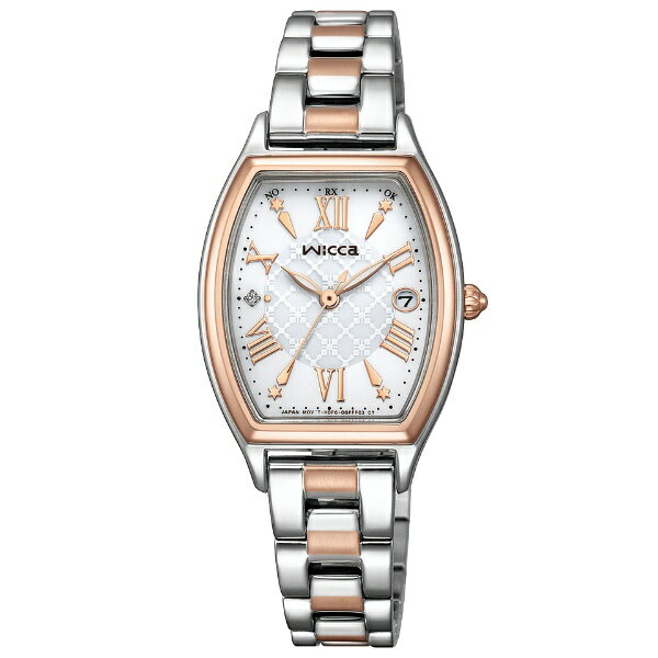 CARTIER - CITIZEN wicca シチズン ウィッカ inner star ソーラーテック 電波時計 シンプルアジャスト レディース 腕時計 KS4-031-11 お取り寄せ