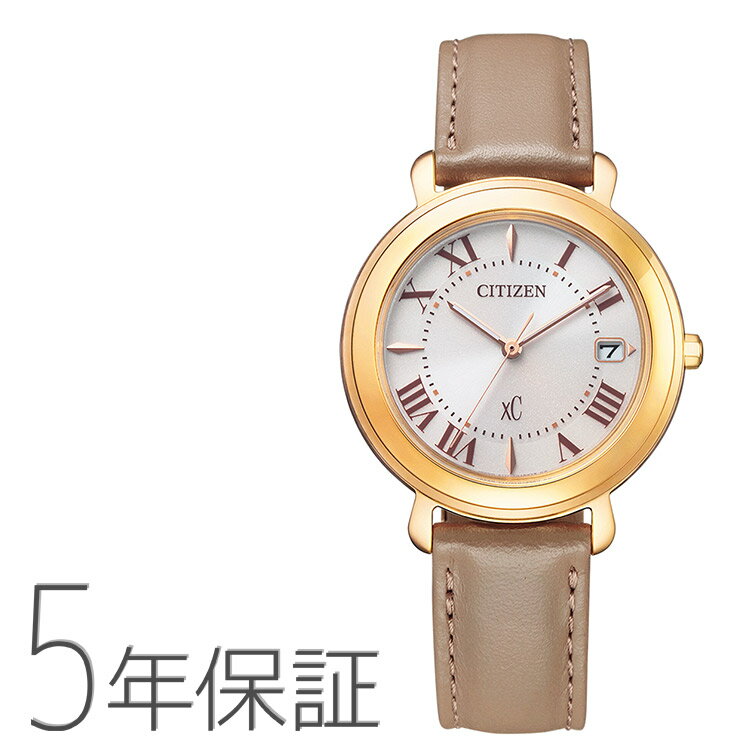 クロスシー xC EO1203-03A シチズン CITIZEN hikari コレクション ソーラー グレージュ ベージュ ブラウン 革バンド ヒカリ 腕時計 レディース お取り寄せ