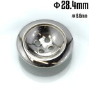 銀製 シルバーボタン#J (直径:28.4mm 厚み:6.6mm) シルバー925 裁縫 アクセサリー材料 金属ボタン メタルボタン 銀ボタン