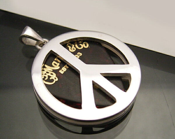 Clash PEACEピースマークギターピックケースペンダント(ギター,ベース,ロック,パンク,ROCK,PUNK,音楽)【p-008-P08】