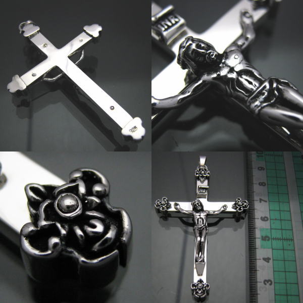 キリストクロスロザリオペンダント シルバー925 十字架クロス聖品 キリストクロスロザリオペンダント シルバー925 十字架クロス聖品