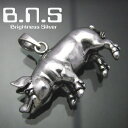 銀の豚 ブタペンダント シルバー925 SV925 silver925 (ぶた、pig、動物)【neck-1306-P114TMH】