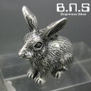 銀の兎 野うさぎペンダント シルバー925 SV925 silver925 (ネックレス、うさぎ、ウサギ、rabbit、ラビット、動物)【neck-1335-P...