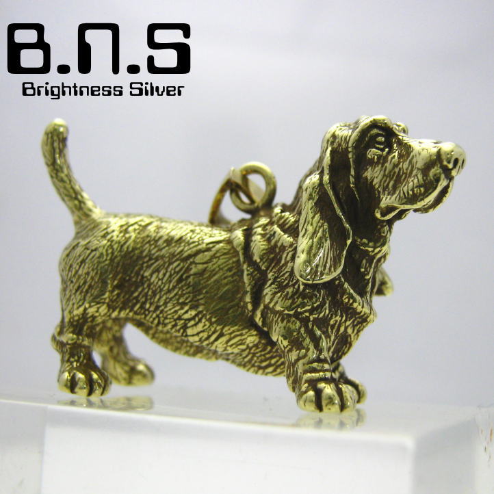 ⿧θХåȥϥɥڥȡ ֥饹 brass (ͥå쥹ɥåDogBasset Hound ưʪ)