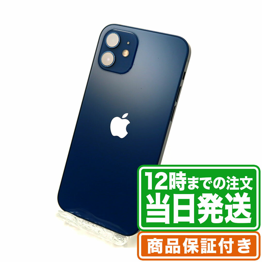 NW制限▲(赤ロム永久保証)｜iPhone12｜64GB｜ブルー｜docomo｜Cランク｜SIMフリー｜保証期間30日｜スマホ 本体 アイフォン アップル Apple｜スマホとタブレット通販のReYuuストア(リユーストア)