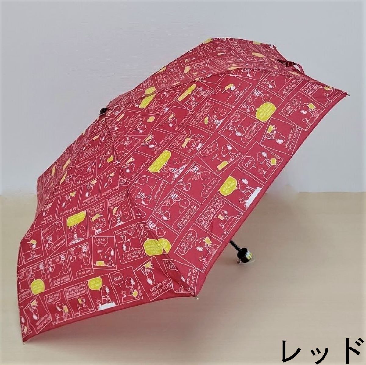 スヌーピー 折り畳み傘 雨傘【抗菌ハンドル】SNOOPY レディース かわいい 手開き式 ネイビー/レッド（赤）/ベージュ PEANUTS コミック キャラクター ピーナッツ ウッドストック 雨傘 【55cm】ミニ傘 おしゃれ コンパクト 旅行 ブランド 誕生日プレゼント