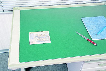 ★マンモス 再生デスクマットNCタイプ ダブル(下敷き付) MDC-148W【5058111】