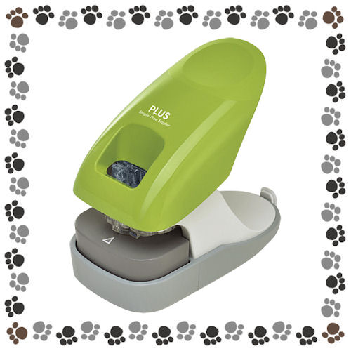 プラス　ペーパークリンチ卓上型 12枚とじ＜針なしステープラ＞ SL-112Aグリーン【j-31211】