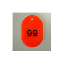 ○クラウン 番号札(大・51〜100番)<50枚入1セット>CR-BG42-R/赤【a31182】