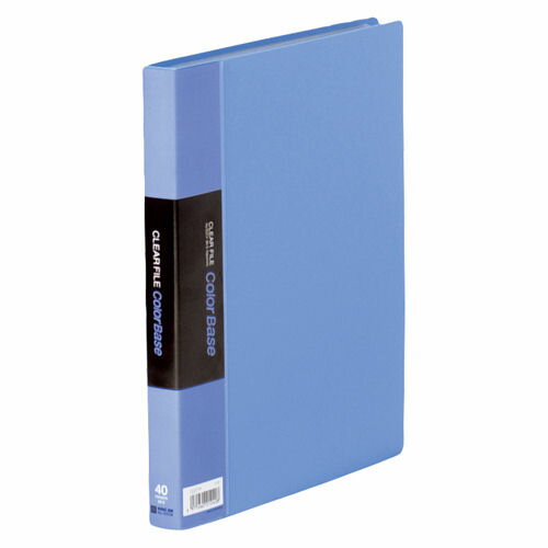 ◎キングジム　クリアーファイル・カラーベースW＜ポケット溶着式：B5判タテ型＞　122CW/青【4167844】
