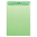 ◎リヒトラブ AQUA DROPs 超薄型クリップボード<A4タテ型>A-5067-6/黄緑【a20950】