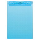 ◎リヒトラブ AQUA DROPs 超薄型クリップボード<A4タテ型>A-5067-8/青【a20951】