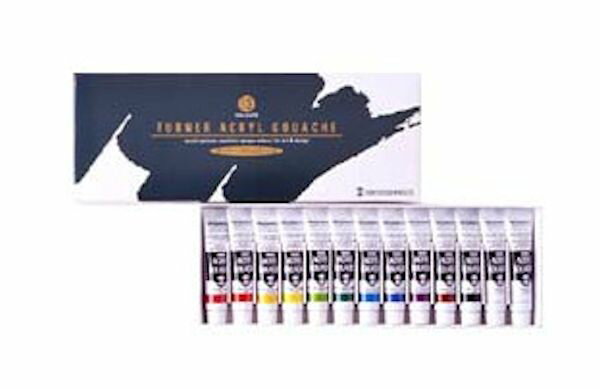 ◎ターナー アクリルガッシュ スクールセット 11ML 12色13本入り AG13C 【2210359】