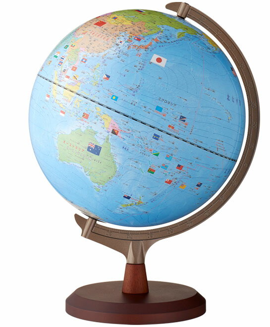 ◎レイメイ 国旗付き地球儀(組立て式) OYV328【3326135】大きくて国旗や国が見つけやすい【お子様へのプレゼントに、贈り物に、ギフトに】