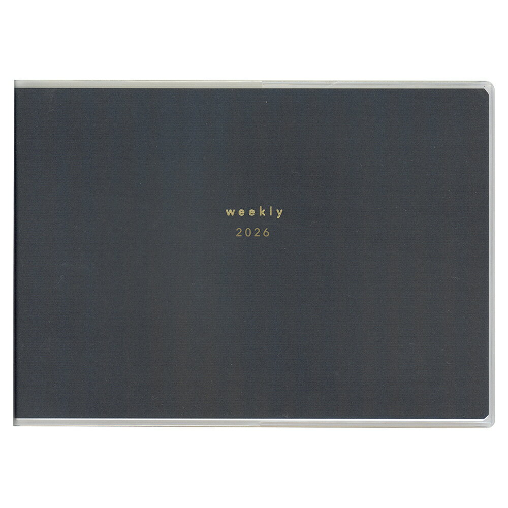 【2026年1月始まり】 ダイゴー 手帳（ダイアリー） isshoni．ノートブック15インチ ブラック/ブラック/E8099 ウィークリー/見開き1週間△ビジネスダイアリー 【a166774】仕事用 2026 令和8年 開きやすい 使いやすい 書きやすい 定番